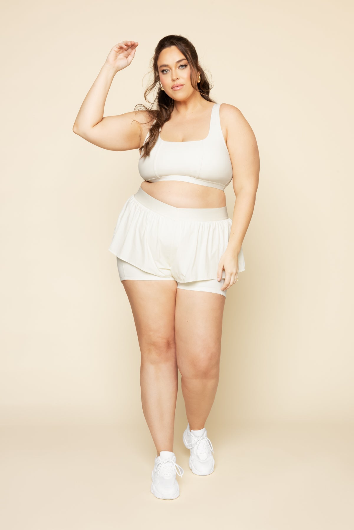 On The Run Ruffle Short - Ivory