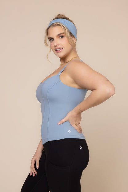 Corset Cami - Blue Storm