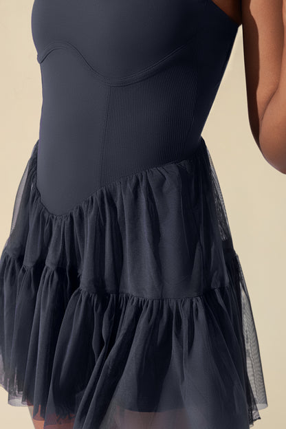 Corset Pirouette Dress - Smoky Navy