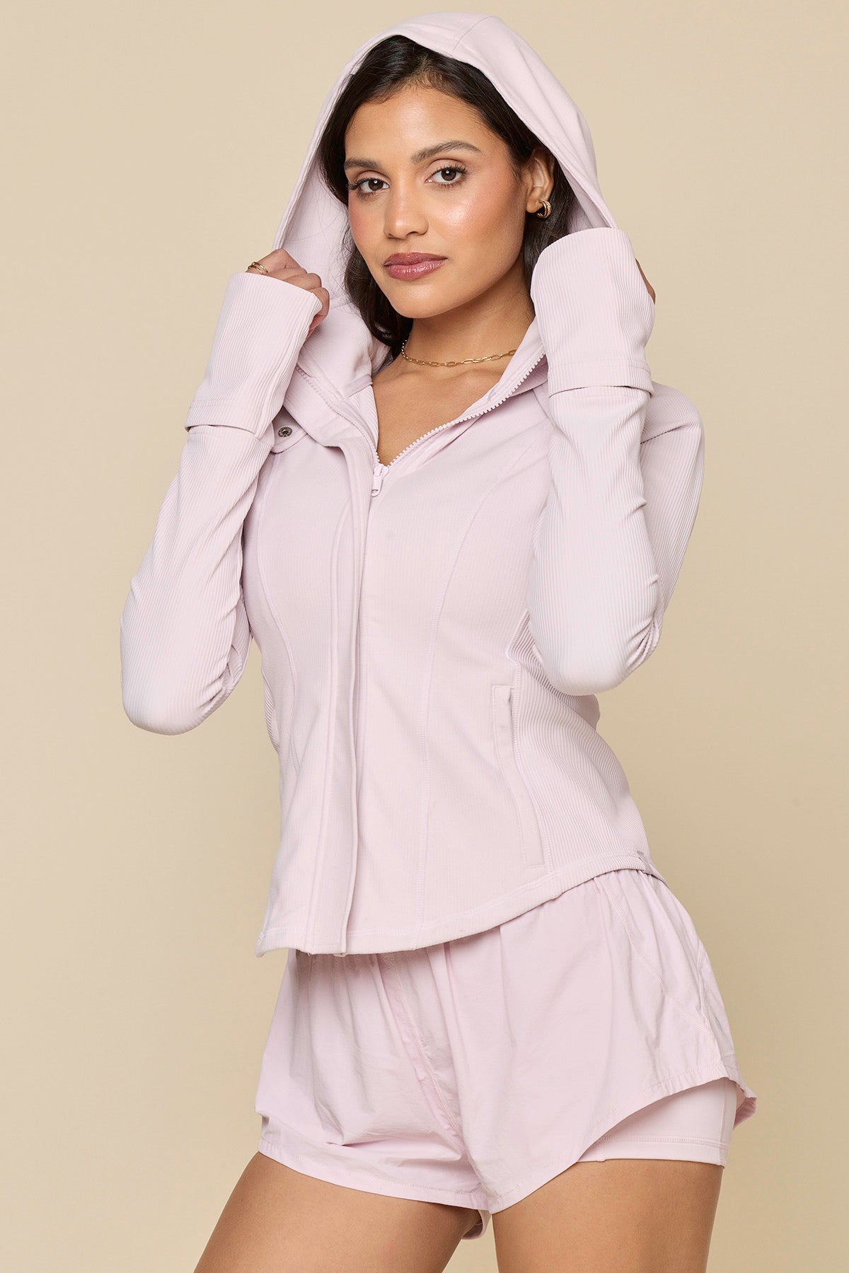 Corset Zip Jacket - Orchid Ice