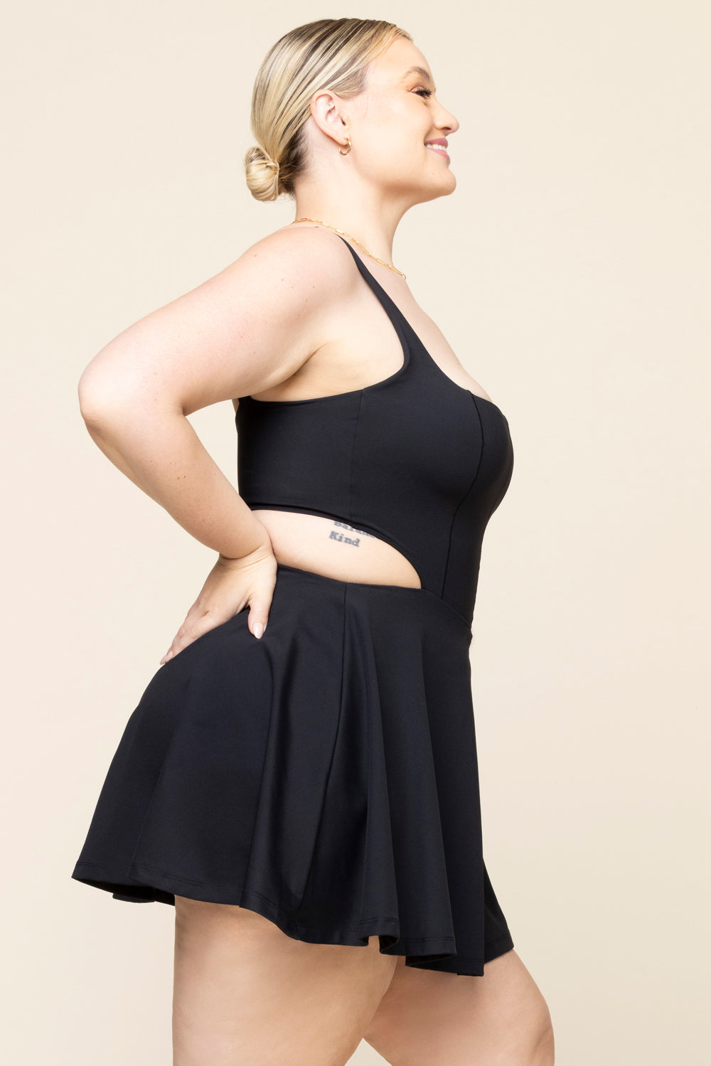 Cut It Out Dress - Black