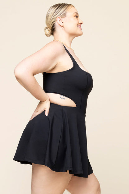 Cut It Out Dress - Black
