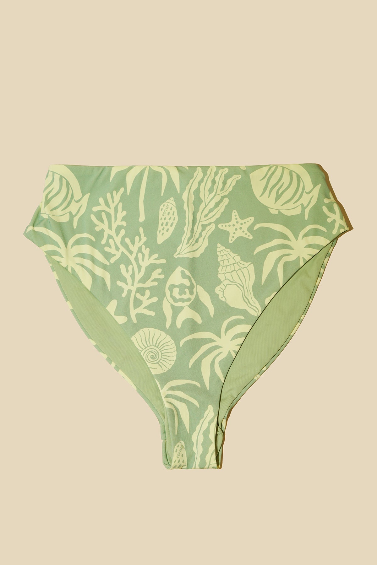 High Tide Reversible Cheeky Bikini Bottom - Coral Coast