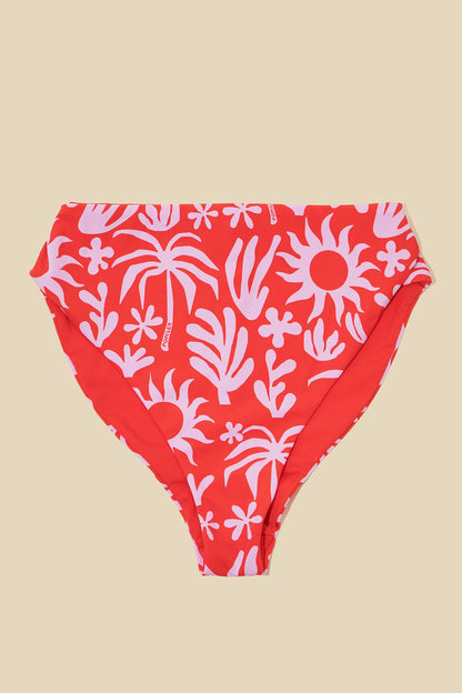 High Tide Reversible Cheeky Bikini Bottom - Paradiso