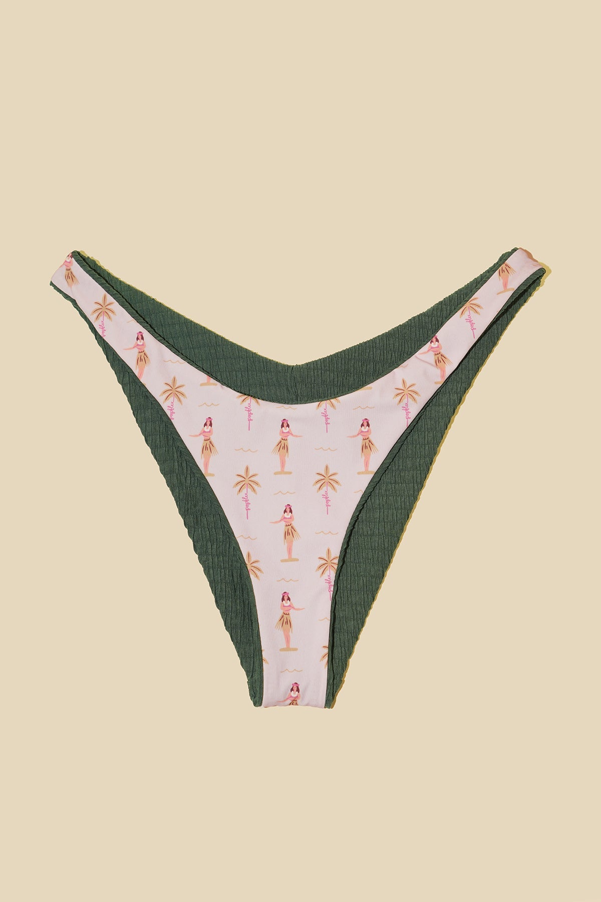 Seascape Reversible Bikini Bottom - Green Lagoon Dilly