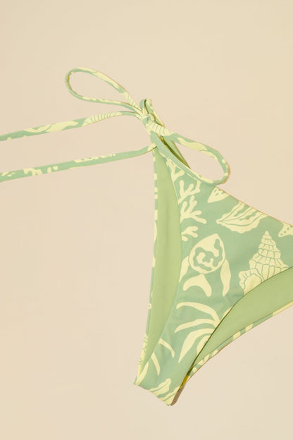 Seaside String Reversible Bikini Bottom -  Coral Coast