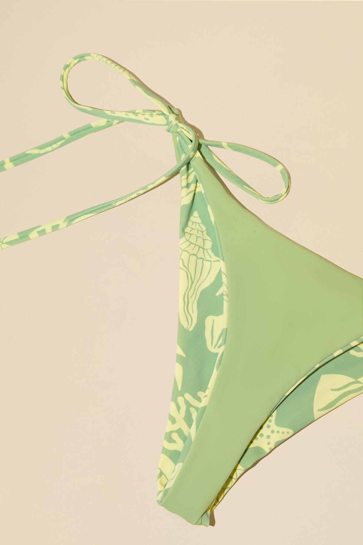 Seaside String Reversible Bikini Bottom -  Coral Coast
