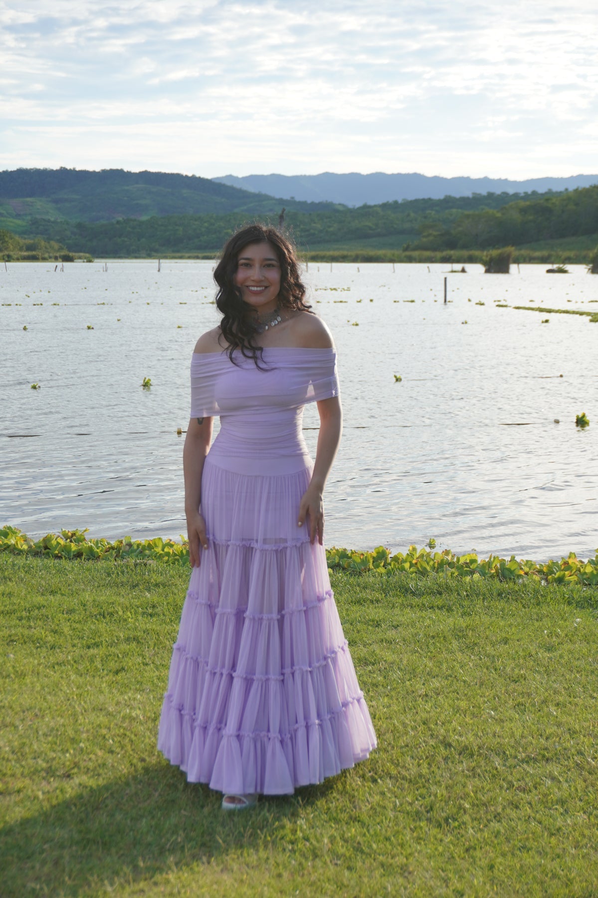 Off the Shoulder Tiered Gown by TransformationsbyTracy - Pattern Only