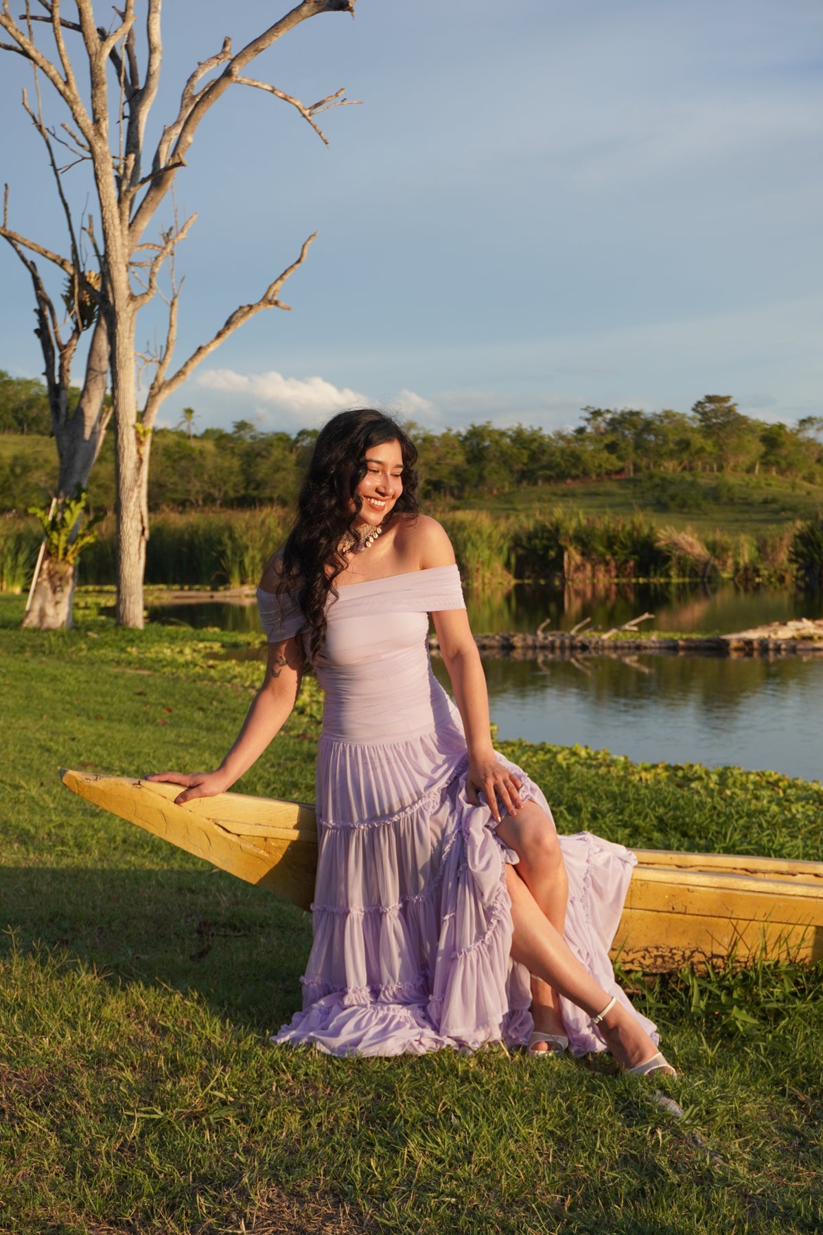 Off the Shoulder Tiered Gown by TransformationsbyTracy - Pattern Only