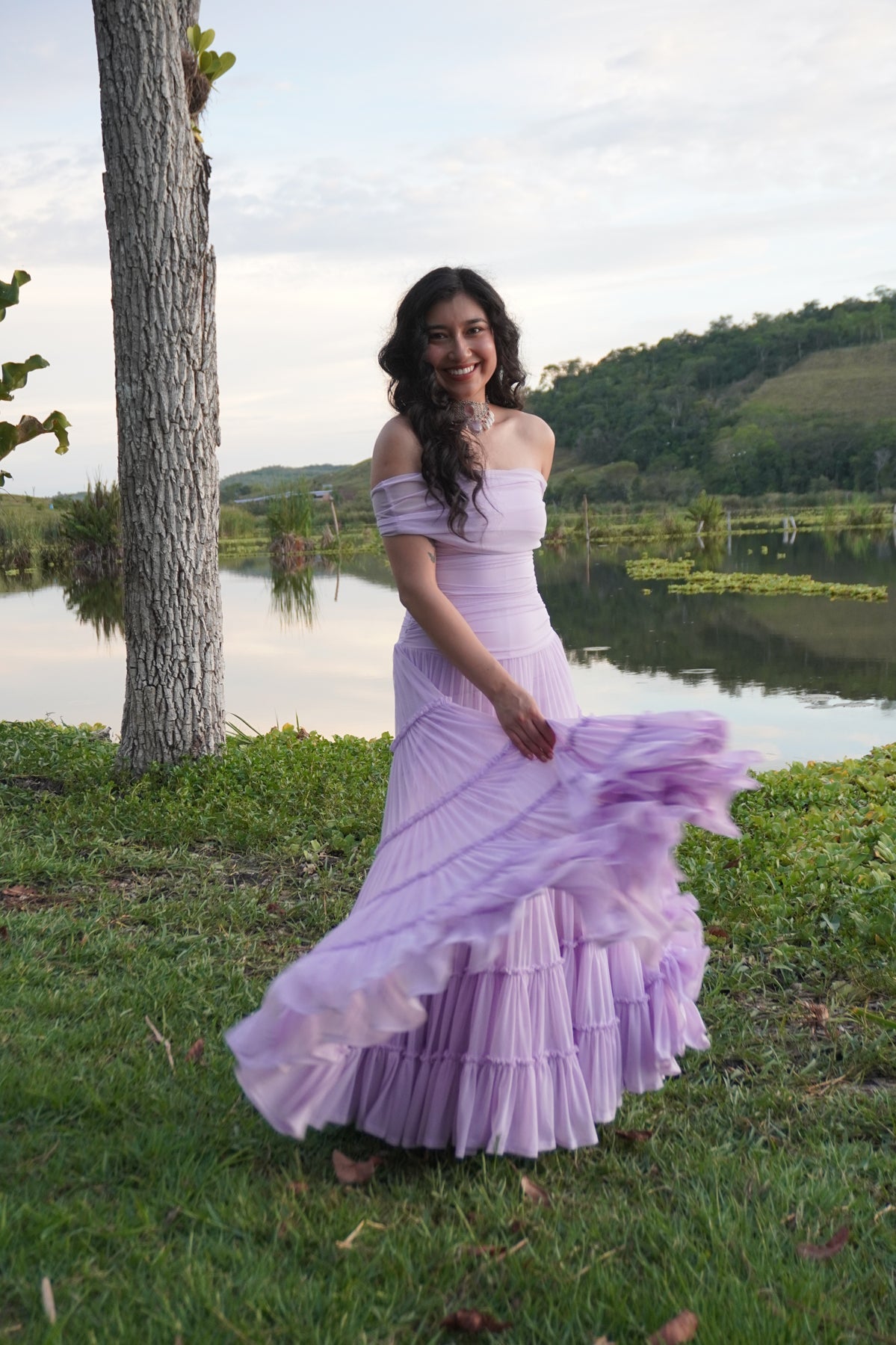 Off the Shoulder Tiered Gown by TransformationsbyTracy - Pattern Only