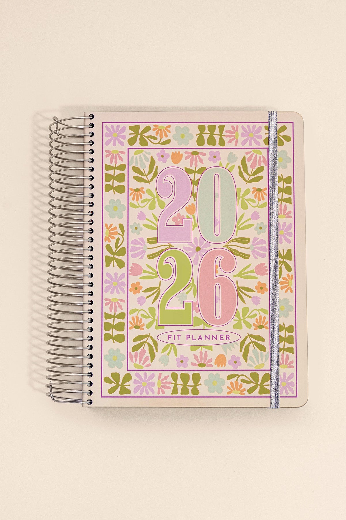 2026 Fit Planner + Stickers - Multicolor Floral