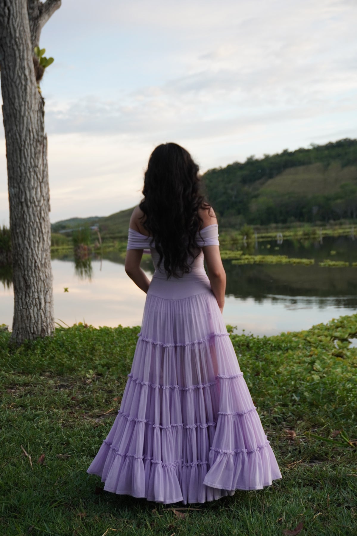 Off the Shoulder Tiered Gown by TransformationsbyTracy - Pattern Only