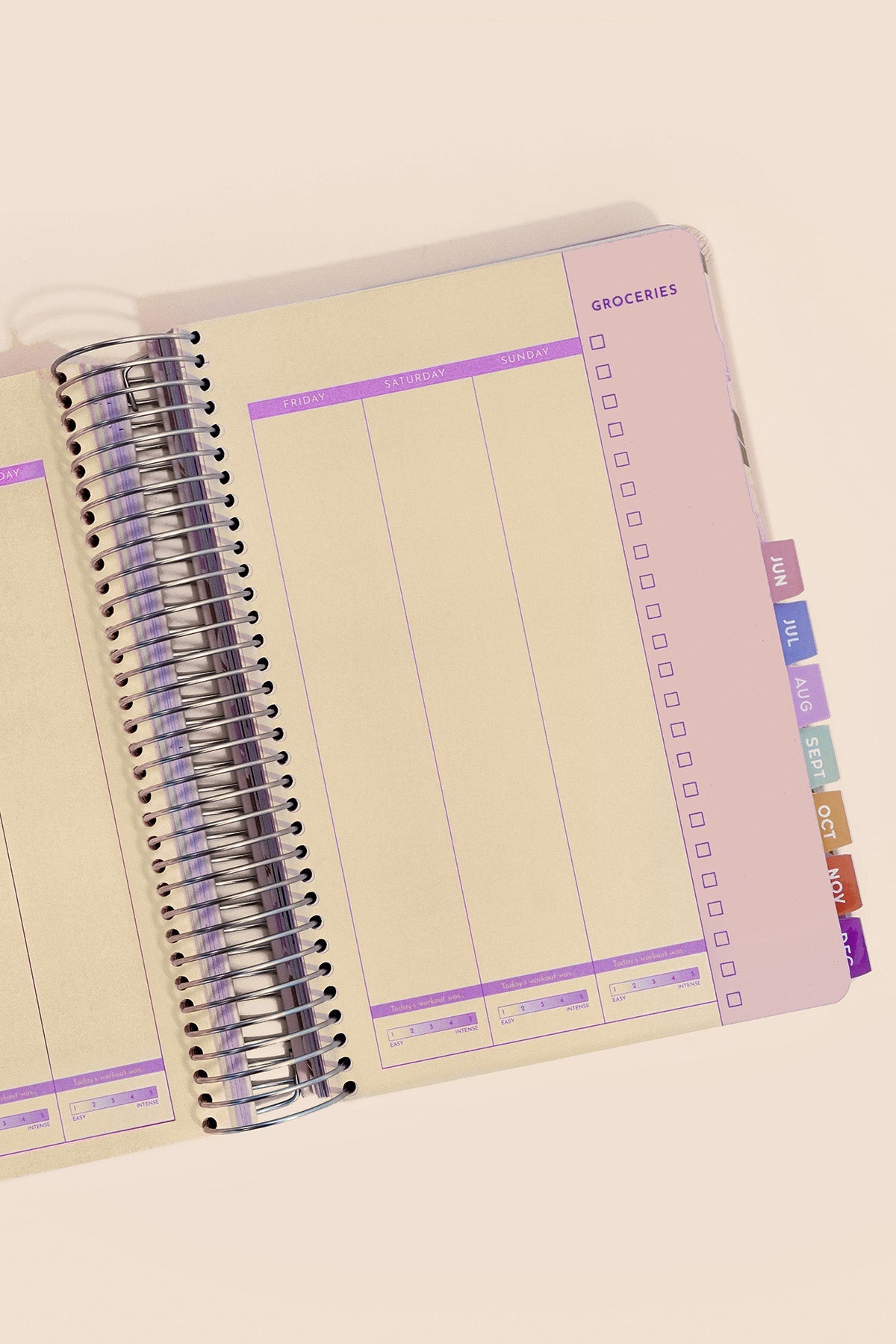 2026 Fit Planner + Stickers - Black Metallic