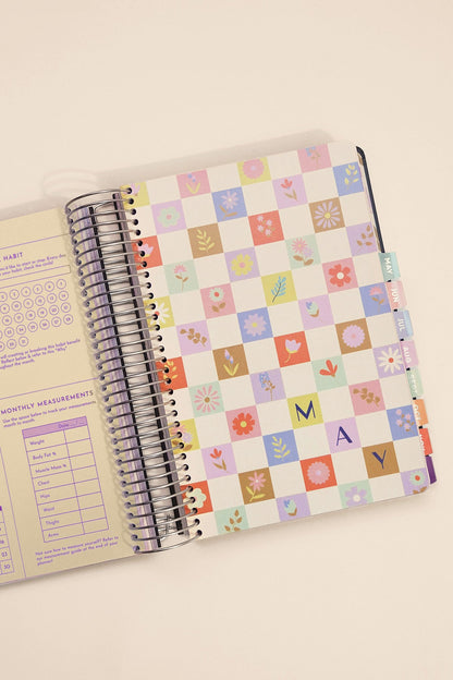 2026 Fit Planner + Stickers - Multicolor Floral