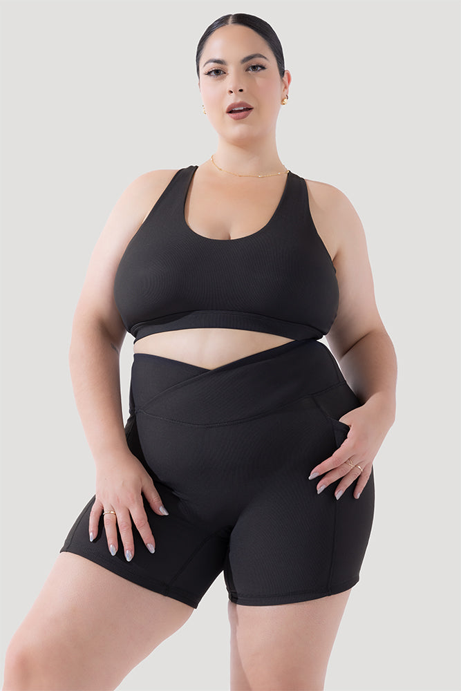 Deep Darling Bra (Ribbed) - Dark Charcoal