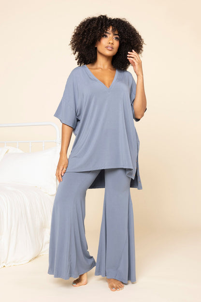 Deep Sleep Bell Bottoms - Sleepy Blue