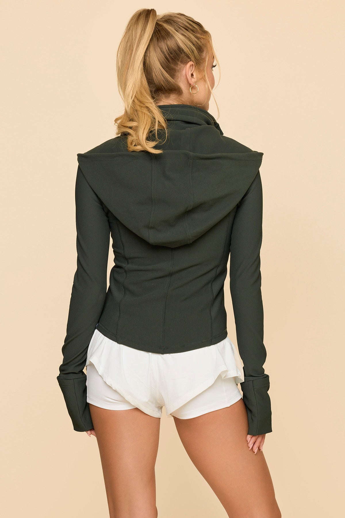 Corset Zip Jacket - Deep Forest