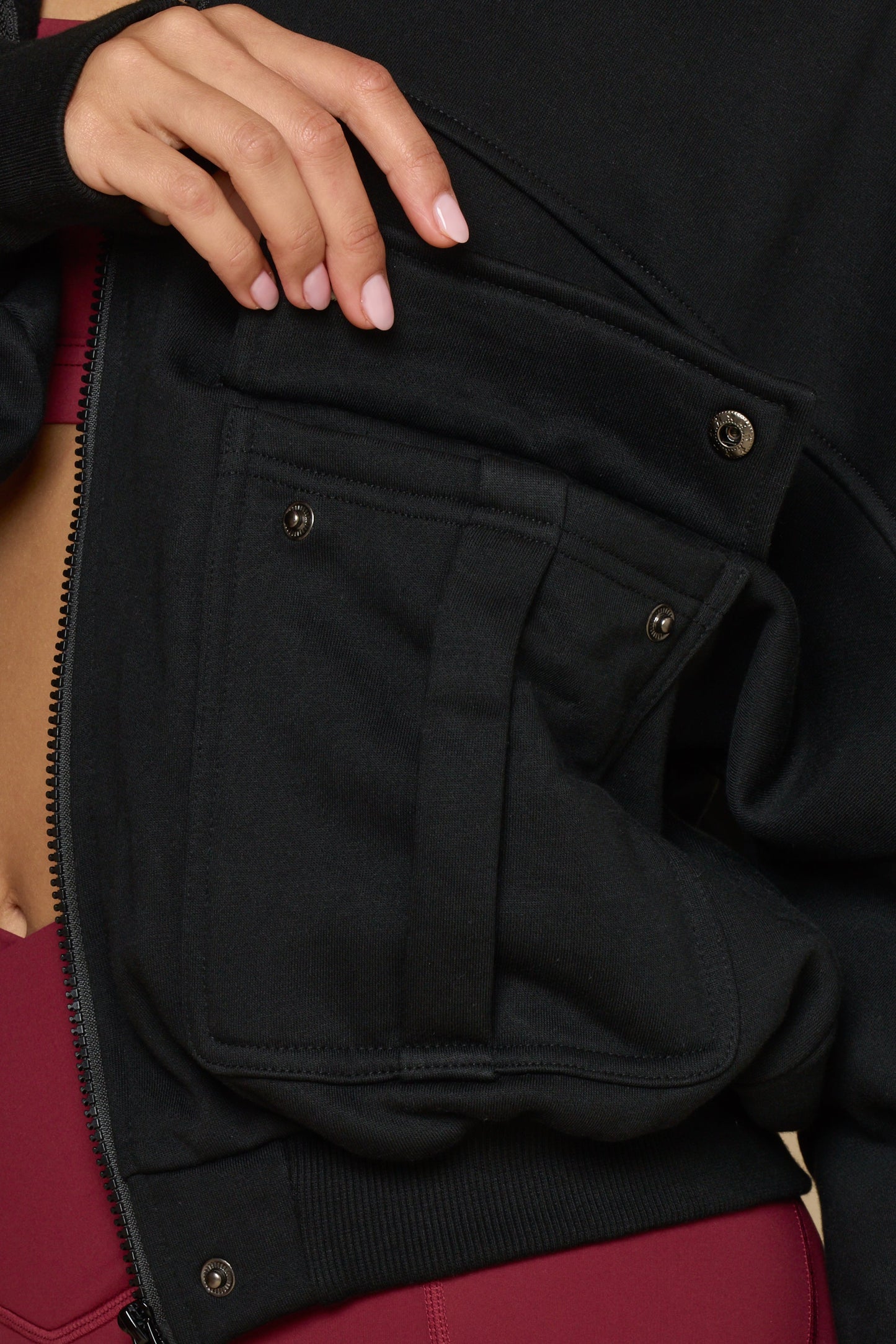 Cloud Bomber Jacket - Black