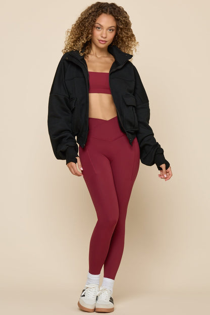 Cloud Bomber Jacket - Black