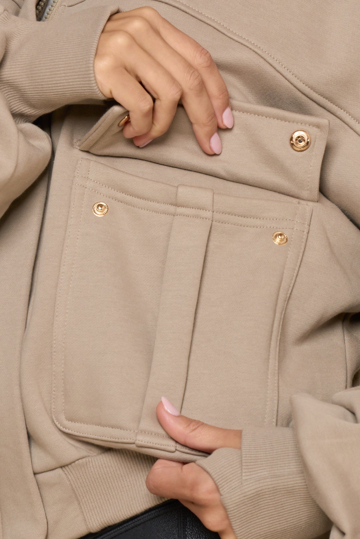 Cloud Bomber Jacket - Taupe