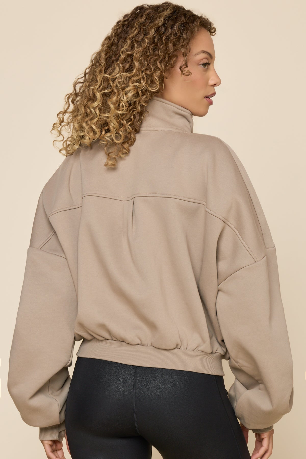 Cloud Bomber Jacket - Taupe