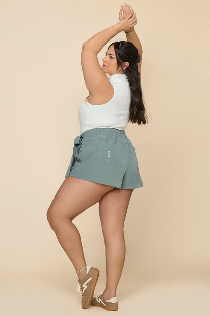 That's a Wrap Skort - Fog Green