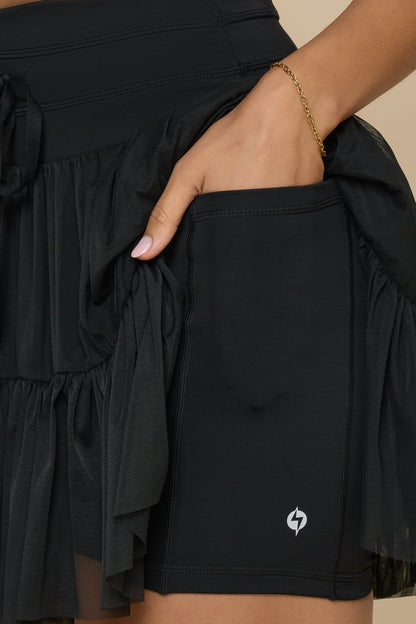 Pirouette Skort (Longer) - Black