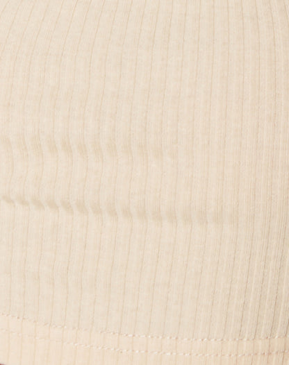 Adela Crop Top in Rib Sand