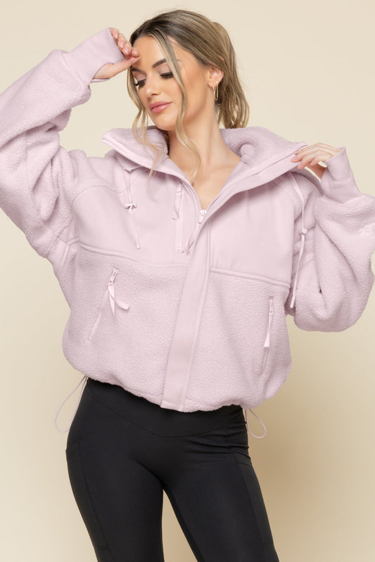 Find Your Inner Fleece Jacket - Soft Lilac