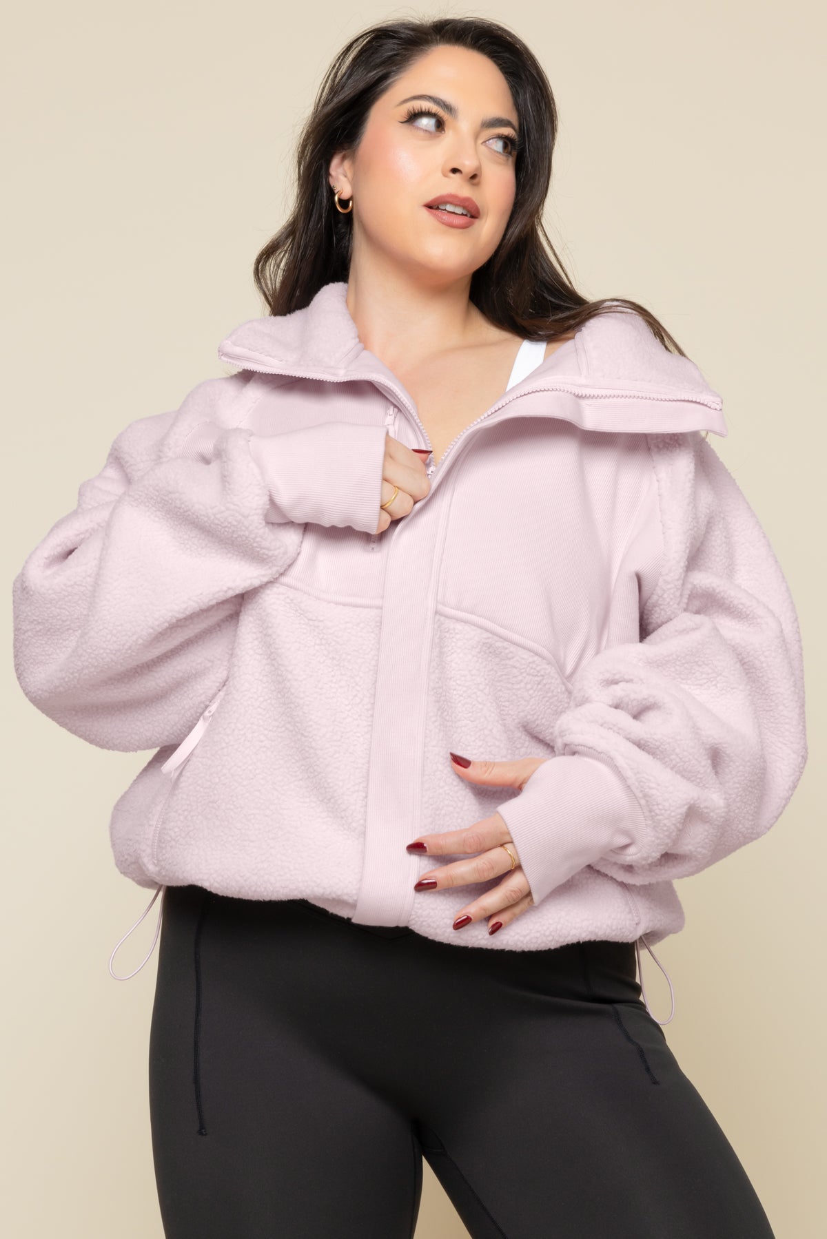 Find Your Inner Fleece Jacket - Soft Lilac