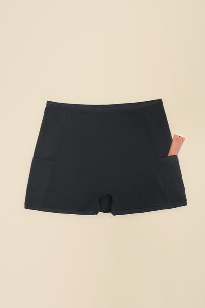 Next to Nothing Girlshort Panty with Pockets - Black