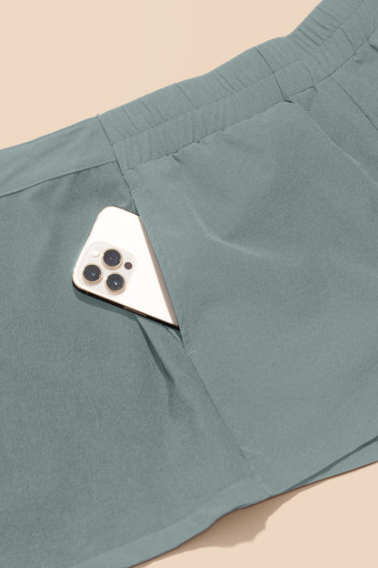 That's a Wrap Skort - Fog Green