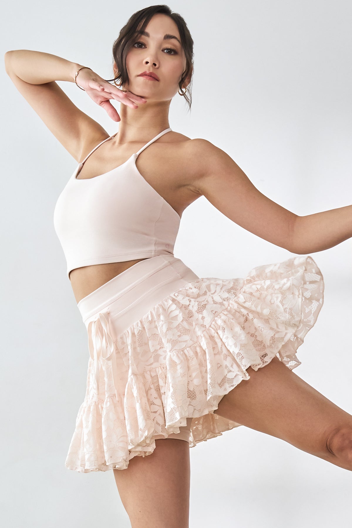 Lace Pirouette Skort - Tutu Pink