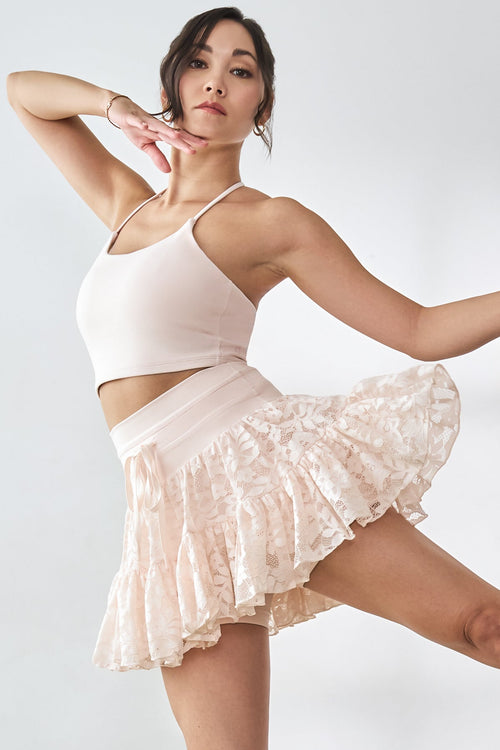 Lace Pirouette Skort - Tutu Pink
