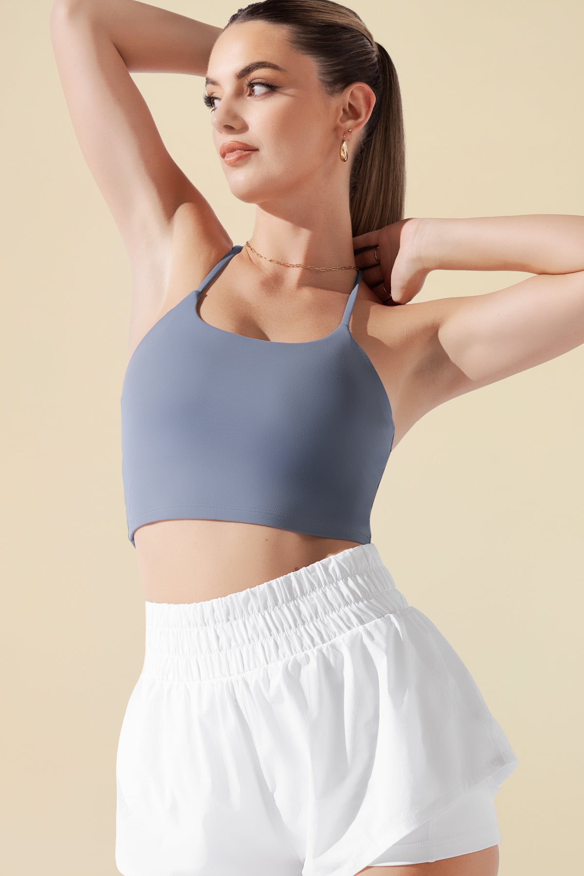 Flexy Crop Top - Blue Mist
