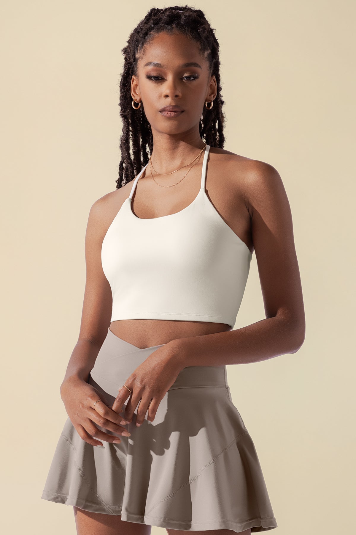 Flexy Crop Top - Cream