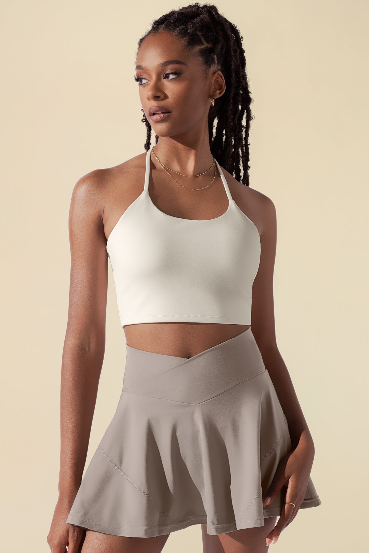 Flexy Crop Top - Cream