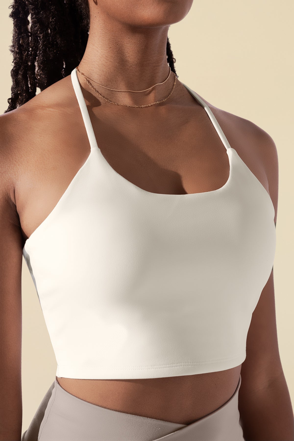 Flexy Crop Top - Cream