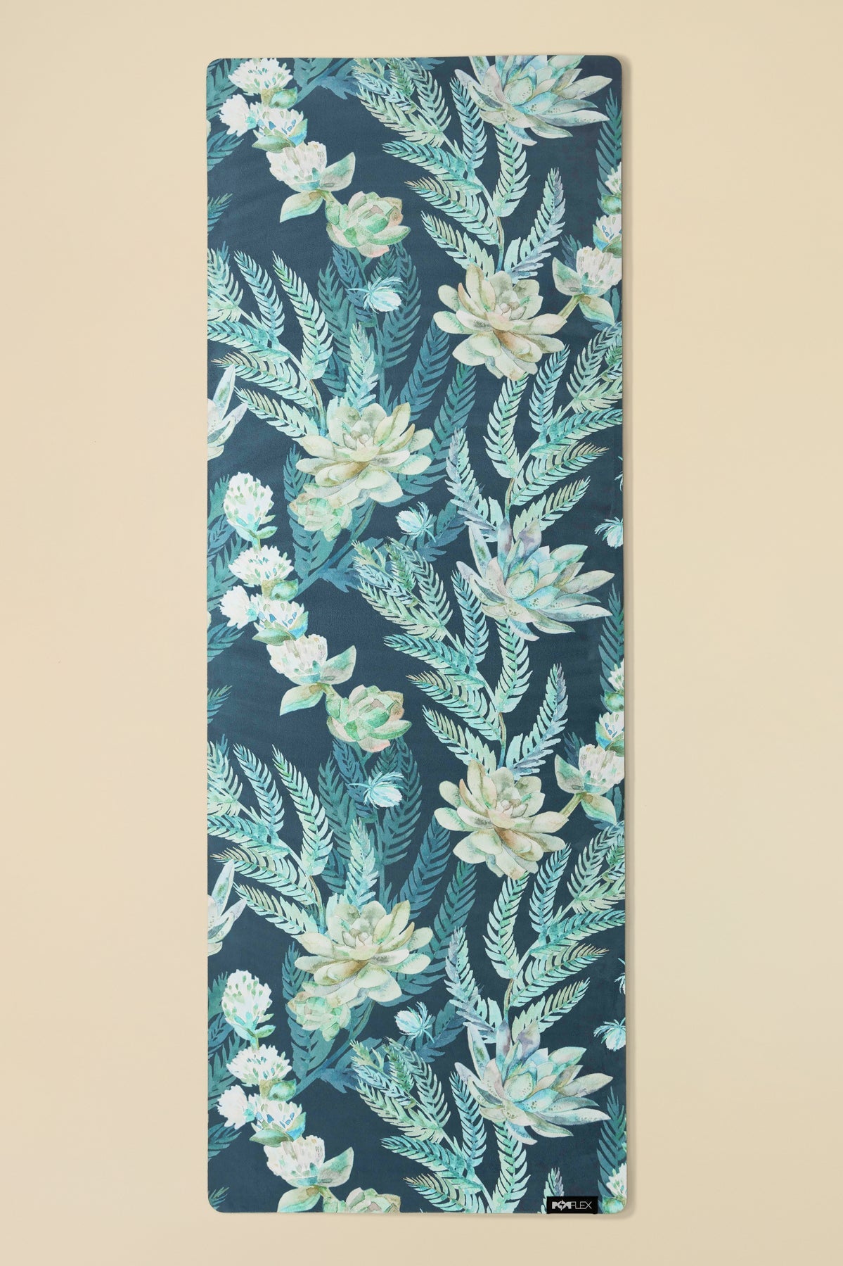 Vegan Suede Yoga Mat - Flourishing Foliage
