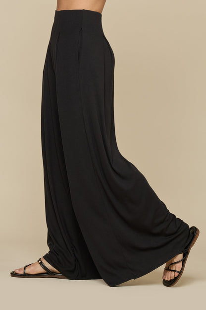 Go with the Flow Wide Leg Pant - Black