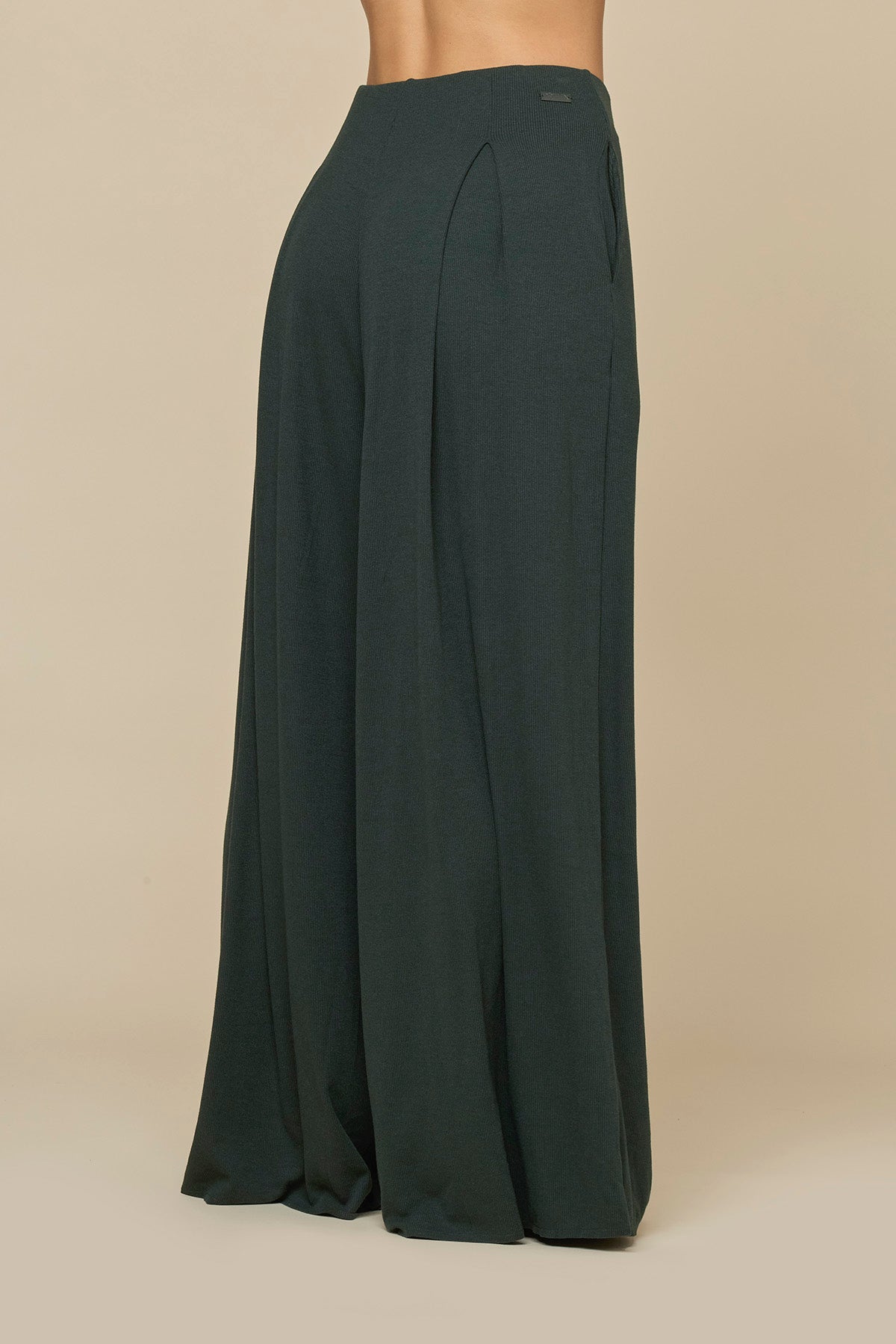 Go with the Flow Wide Leg Pant - Deep Forest