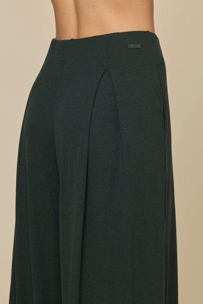 Go with the Flow Wide Leg Pant - Deep Forest