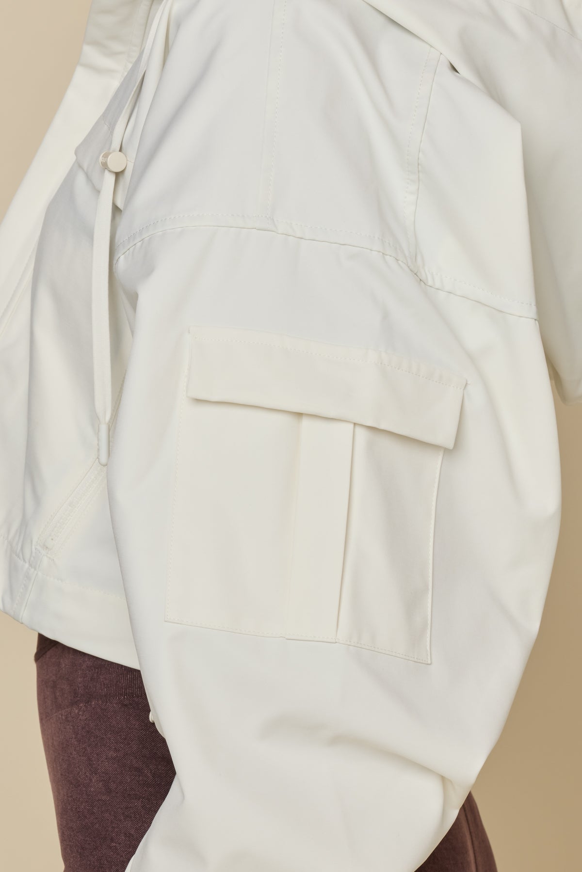 Packable Windbreaker - Coconut Cream