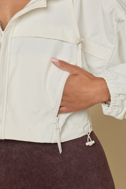 Packable Windbreaker - Coconut Cream