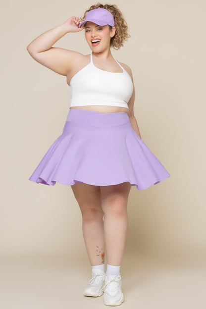 Crisscross Hourglass® Twirl Skort (Longer) - Digital Lavender