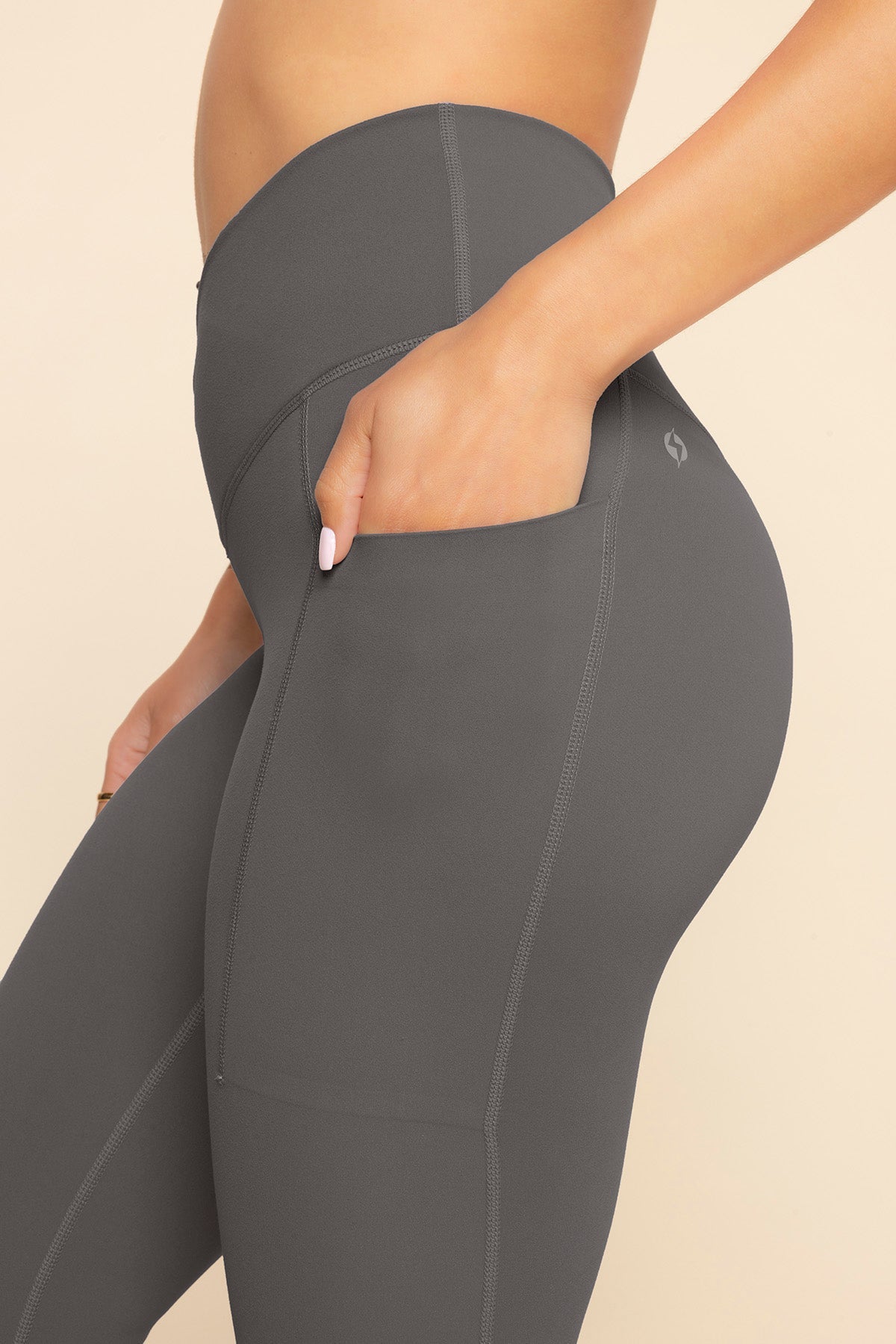 Crisscross Hourglass® Legging with Pockets - Slate