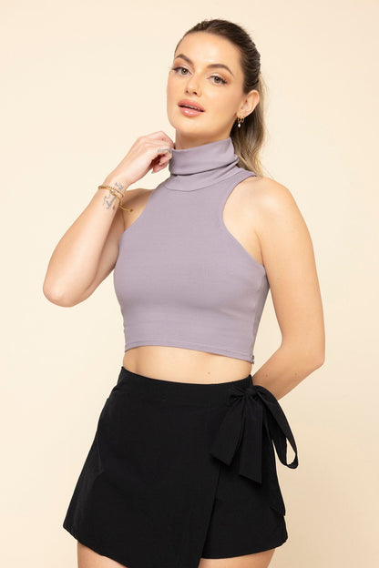 I Feel Cute Crop Top - Dusty Mauve