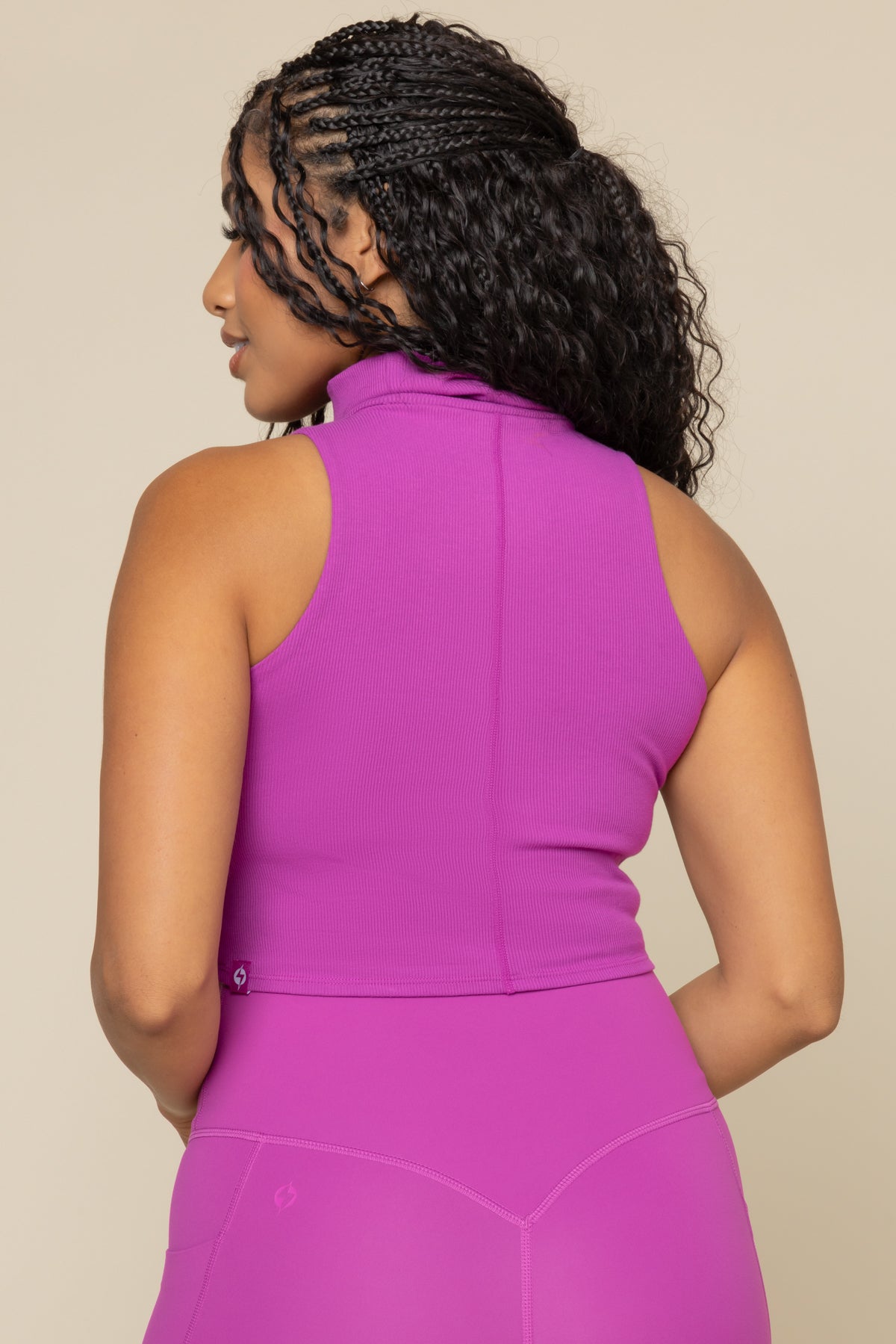 I Feel Cute Crop Top - Royal Orchid