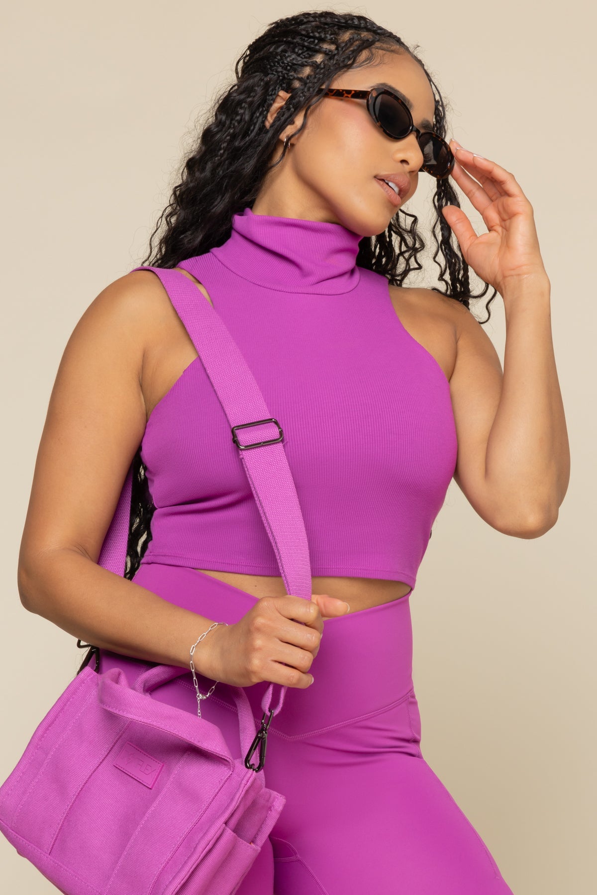 I Feel Cute Crop Top - Royal Orchid