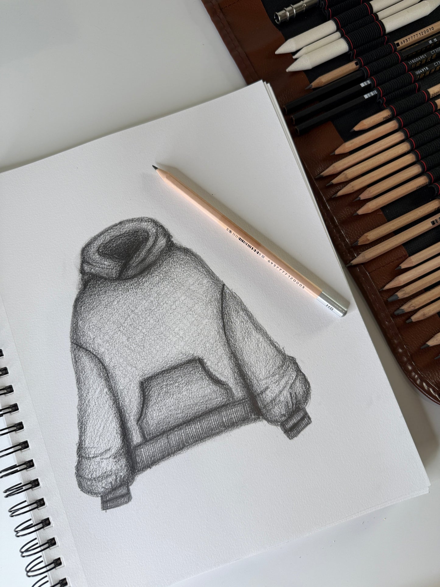 Boxy Boyfriend Hoodie - Vintage Forest Fern